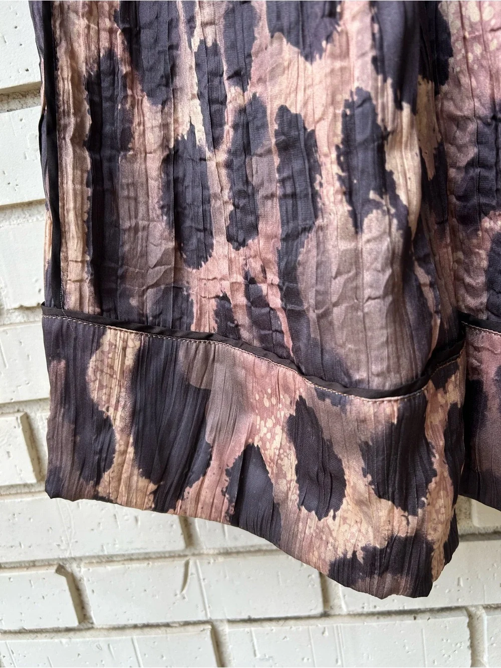 Free People All Out Printed Satin Pants Leopard Print